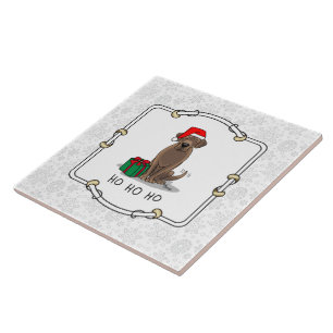 Weihnachtsschokolade Labrador Niedlich Fliese
