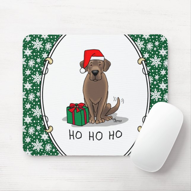 Weihnachtsschokolade Labrador Retriever Funny Mousepad (Mit Mouse)