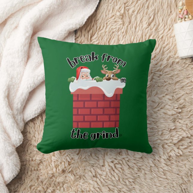Weihnachtsschornstein Spaß BFTG Kissen (Decke)
