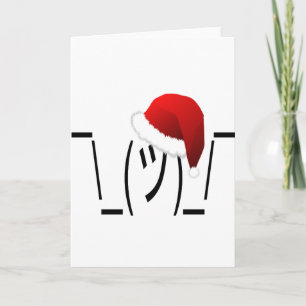 Weihnachtsschrei Feiertagskarte