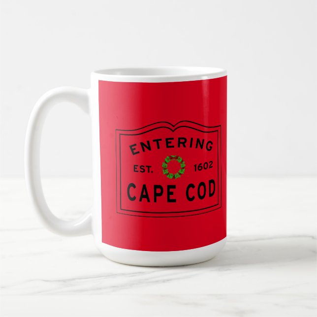 Weihnachtsschrei in Cape Cod Kaffeetasse (Links)