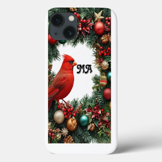Weihnachtsschrei mit Kardinal Bird Case-Mate iPhone Hülle (Rückseite)