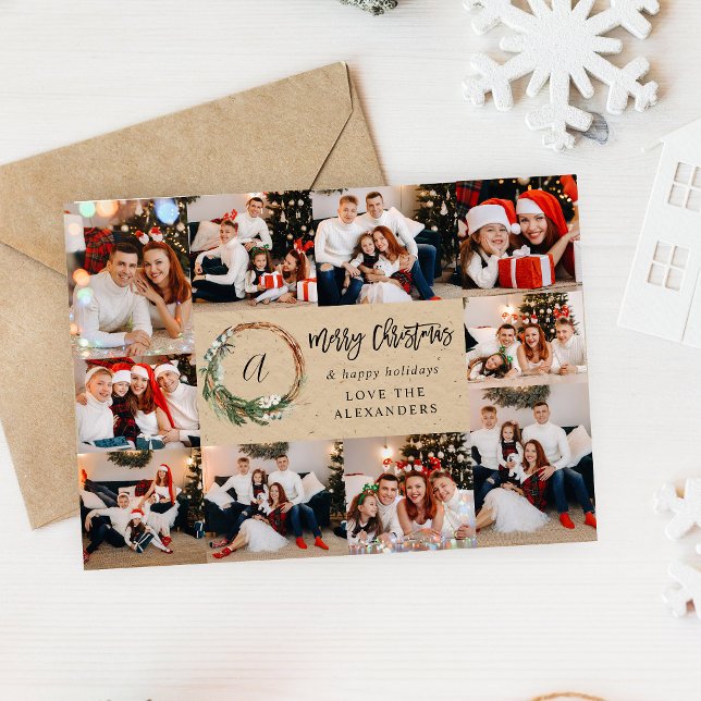 Weihnachtsschrei Rustic 10 Multi-Foto - Beige (Von Creator hochgeladen)