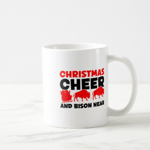 Weihnachtsschrei und Bison Near - Bison Buffalo Xm Kaffeetasse