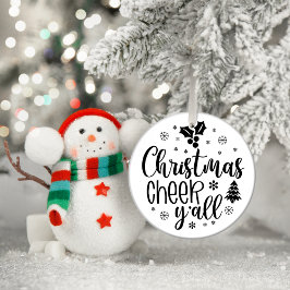 Weihnachtsschrei y'all keramik ornament