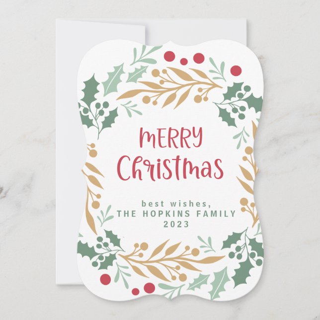 Weihnachtsschreiben und Skript | Frohe Weihnachten (Vorderseite)