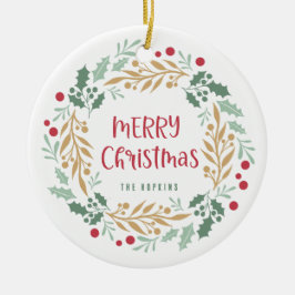 Weihnachtsschreiben und Skript | Frohe Weihnachten Keramik Ornament