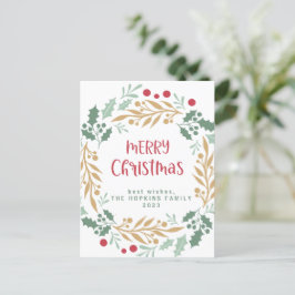 Weihnachtsschreiben und Skript | Frohe Weihnachten Postkarte