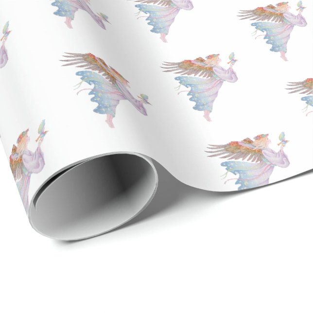 Weihnachtsschrott Papier-Engel Geschenkpapier (Rolleneckpunkt)
