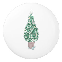 Weihnachtsschublader Keramik Kasten Pull Keramikknauf