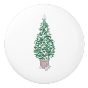 Weihnachtsschublader Keramik Kasten Pull Keramikknauf