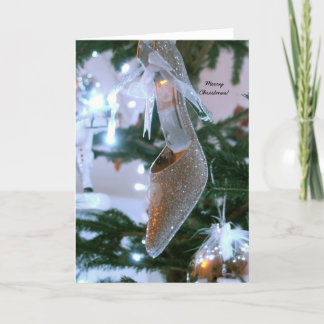 Weihnachtsschuh-Gruß-Karte Feiertagskarte