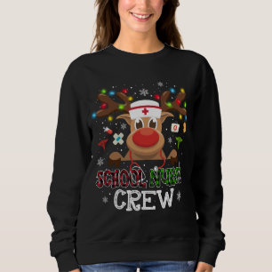 Weihnachtsschule Krankenpflege Crew Rentier Nurse Sweatshirt