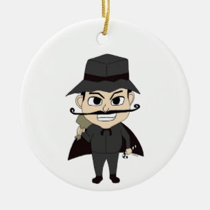 Weihnachtsschurke Keramik Ornament