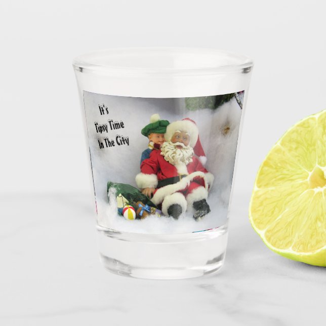 Weihnachtsschuss-Glass Schnapsglas (Vorderseite)