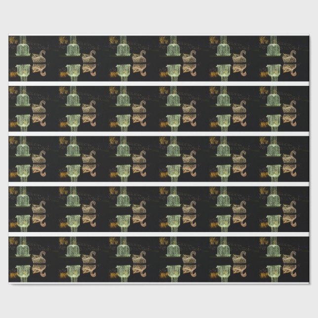 Weihnachtsschwan 2 2016 geschenkpapier (Saum)