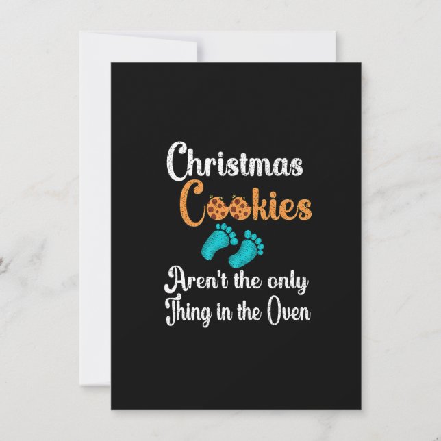 Weihnachtsschwangerschaft Ankündigung Baby Holiday (Vorderseite)