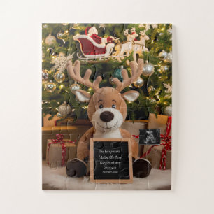 Weihnachtsschwangerschaft Ankündigung niedlicher R