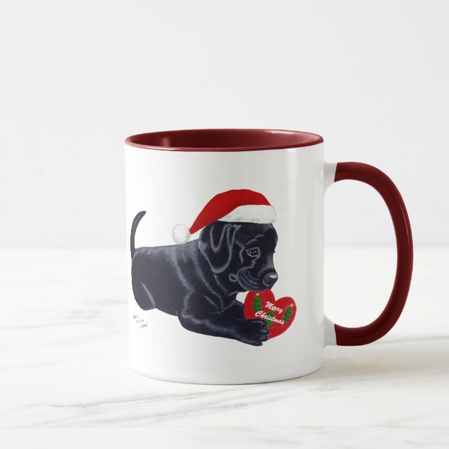 Weihnachtsschwarze Tasse (Rechts)