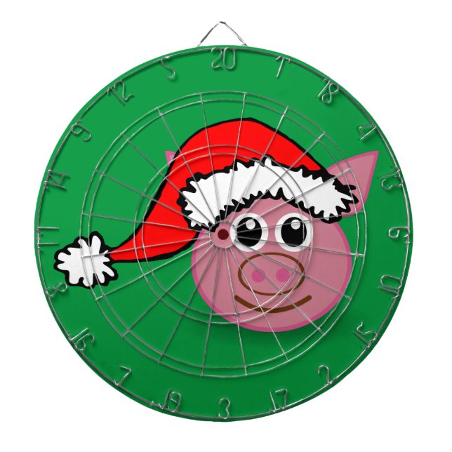 Weihnachtsschwein Dartscheibe (vorne)