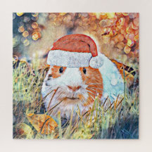 Weihnachtsschwein der Aquarell-Guinea