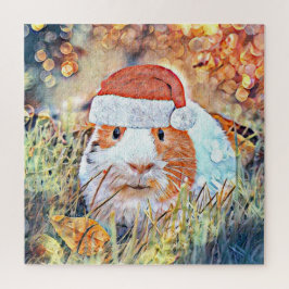 Weihnachtsschwein der Aquarell-Guinea