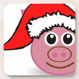 Weihnachtsschwein Getränkeuntersetzer