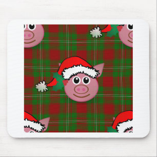 Weihnachtsschwein Mousepad