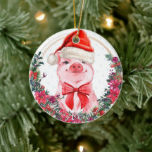 Weihnachtsschwein Niedliches Schweinefilet