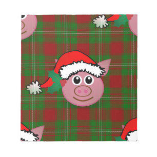 Weihnachtsschwein Notizblock