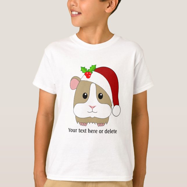 Weihnachtsschweine in Weihnachtsmannmütze Personal T-Shirt (Vorderseite)