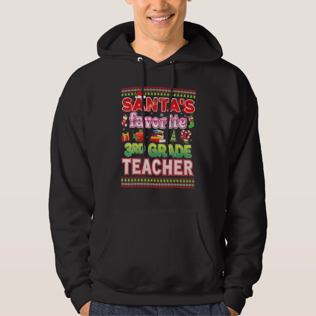 Weihnachtsschweiß des Weihnachtsmeisters der 3. Kl Hoodie (Vorderseite)