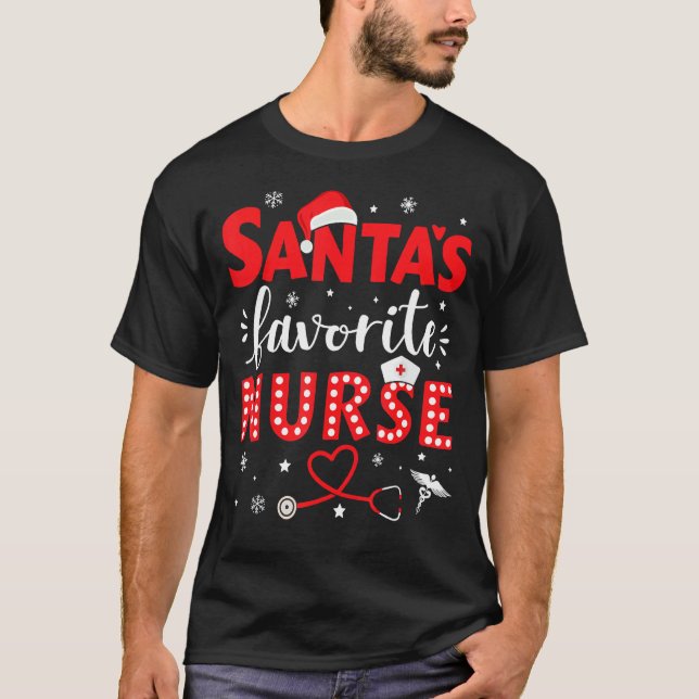 Weihnachtsschwester für Weihnachten im Krankenhaus T-Shirt (Vorderseite)