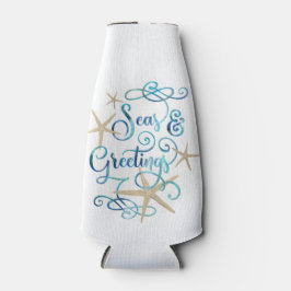 WeihnachtsSEE und GREETINGS Personalisiert Flaschenkühler