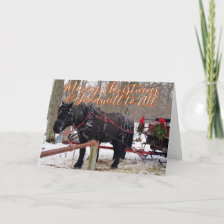 Weihnachtssegen der Hoffnung, Freude, Frieden und  Dankeskarte