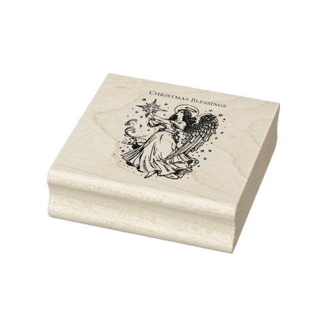 Weihnachtssegen himmlischer Engel Gummistempel (Stempel)