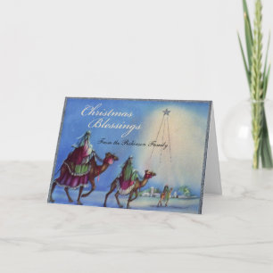 Weihnachtssegen Stern Personalisierte Karten