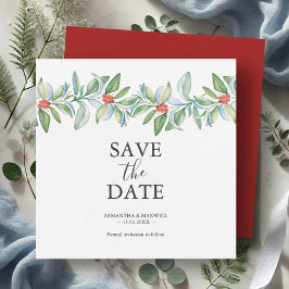 Weihnachtssehen speichern das Datum der Einladunge Save The Date