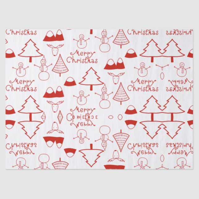 Weihnachtsseidenpapier Seidenpapier (Vorderseite)