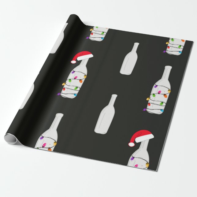 Weihnachtssekt Geschenkpapier (Ungerollt)