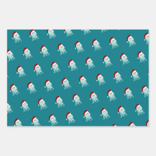 Weihnachtssellfisch Geschenkpapier Set