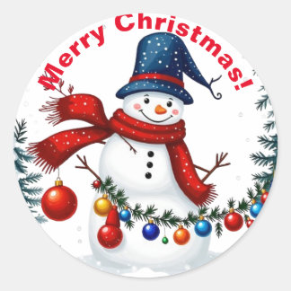 Weihnachtsserie 2 - Snowman Stickers