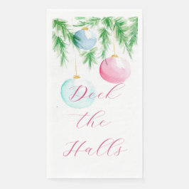 Weihnachtsservietten mit Ornamenten Serviette