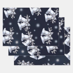 Weihnachtssilber Geschenkpapier Set