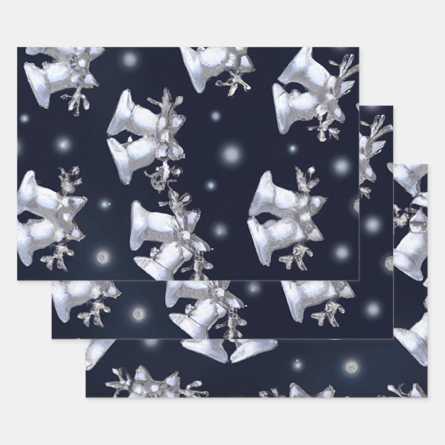 Weihnachtssilber Geschenkpapier Set (Set)