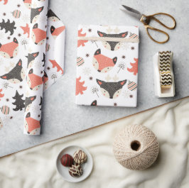 Weihnachtsskandinavische Tiere verpacken Papier Geschenkpapier
