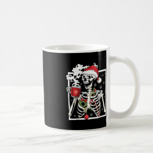 Weihnachtsskelett mit einem Lächeln am Schädel tri Kaffeetasse