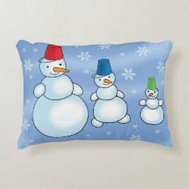 Weihnachtssnowboarder Dekokissen
