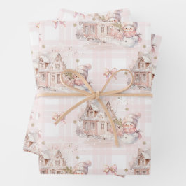 Weihnachtssnowgirl Geschenkpapier Set