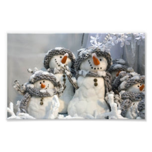 Weihnachtssnowman-Fotoerweiterung Fotodruck